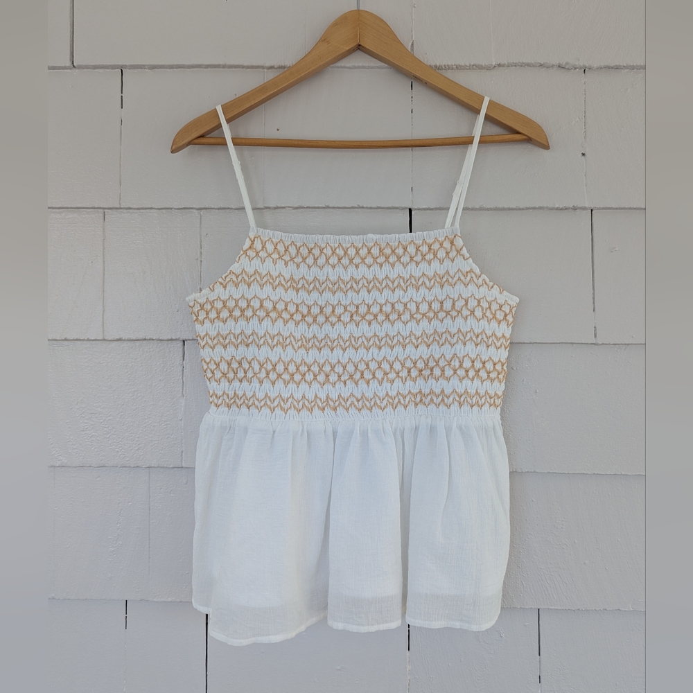 Francesca's White Tank Top Medium